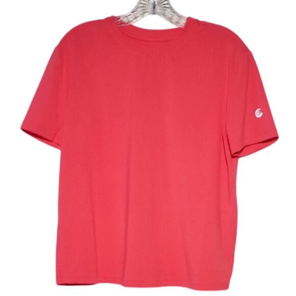 Johnny Was Calme Womens Effect Drop Shoulder Coral Pink Tee Top Size XS - Picture 1 of 7